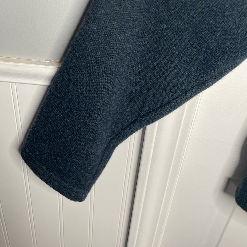Prana Route Tracker Full Zip Sweater Jacket Gorpcore Hiking Comfy Cozy in Blue M - Picture 7 of 12